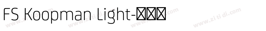 FS Koopman Light字体转换